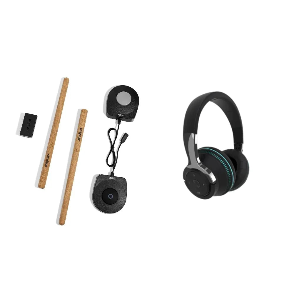 AeroBand PocketDrum 2 PLUS Somatosensory Digital Electronic Air Drum Stick Set Drumsticks & Foot Pedals & Bluetooth Adapter - Image 9