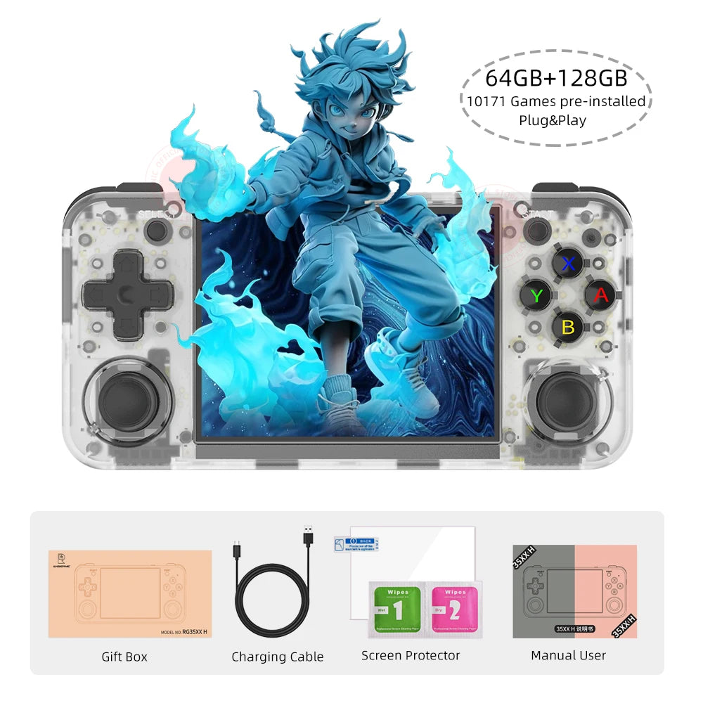 ANBERNIC RG35XX H Hand-held Consoles For Playing Video Games 3.5-inch IPS 640*480 Screen Retro Game Player 3300 mAh 5000+ Games - Image 13