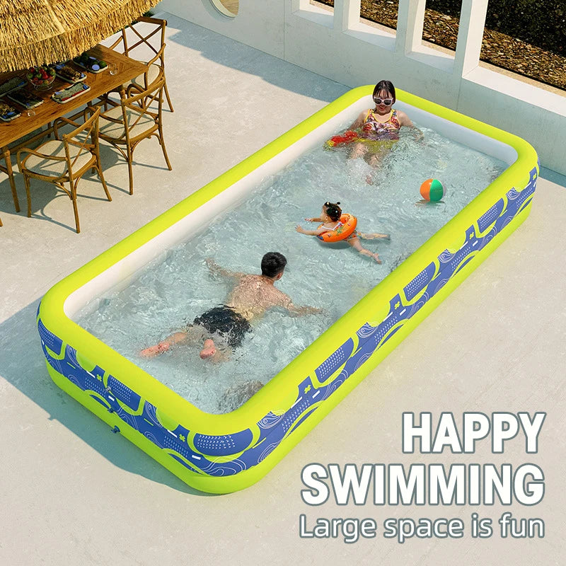 Big Swimming Pools 210CM Inflatable Swimming Pools Outdoor Portable For Kids Family Babies Bath country house Removable Pools - Image 3