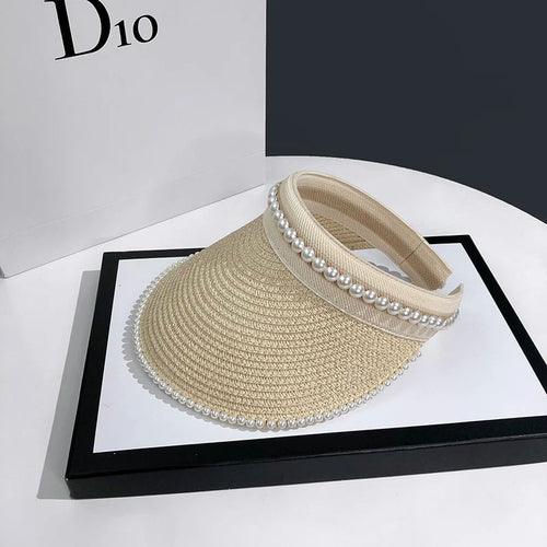 Casual Pearl Sun Visor Beach Hat- Sexikinis Swim - Image 2