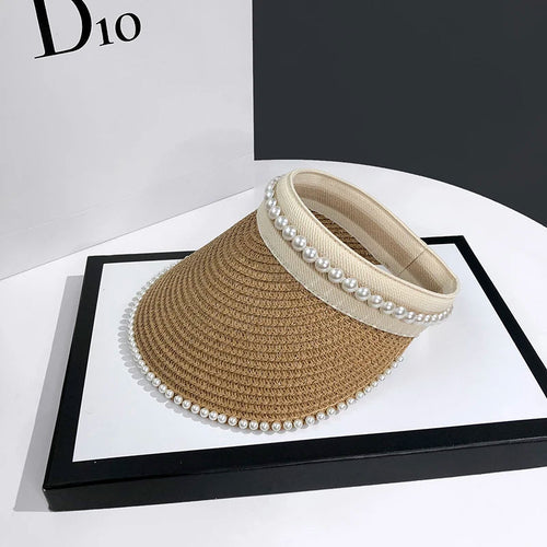 Casual Pearl Sun Visor Beach Hat- Sexikinis Swim - Image 4