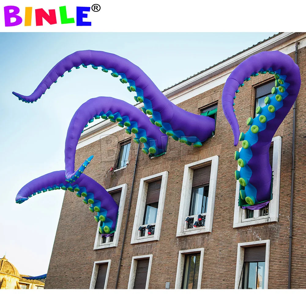 Elegant super giant inflatable octopus tentacles with affordable price inflatable octopus arm for Halloween decoration - Image 6