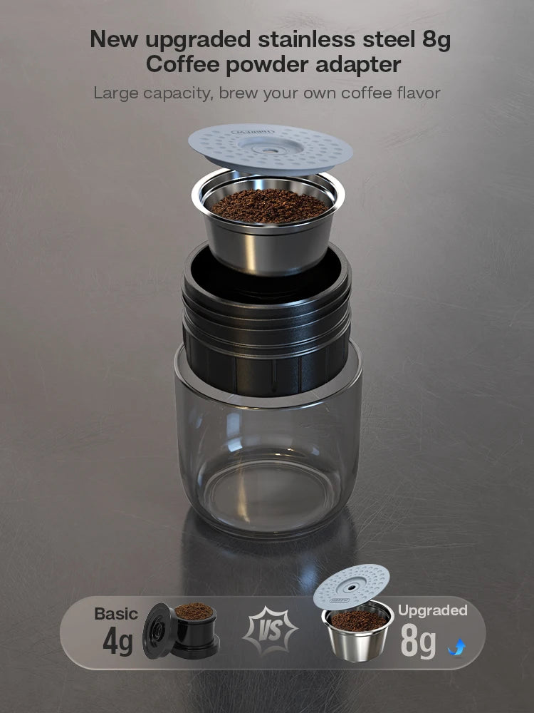 HiBREW Portable Coffee Machine for Car & Home,DC12V Expresso Coffee Maker Fit Nexpresso Dolce Pod Capsule Coffee Powder H4A - Image 7