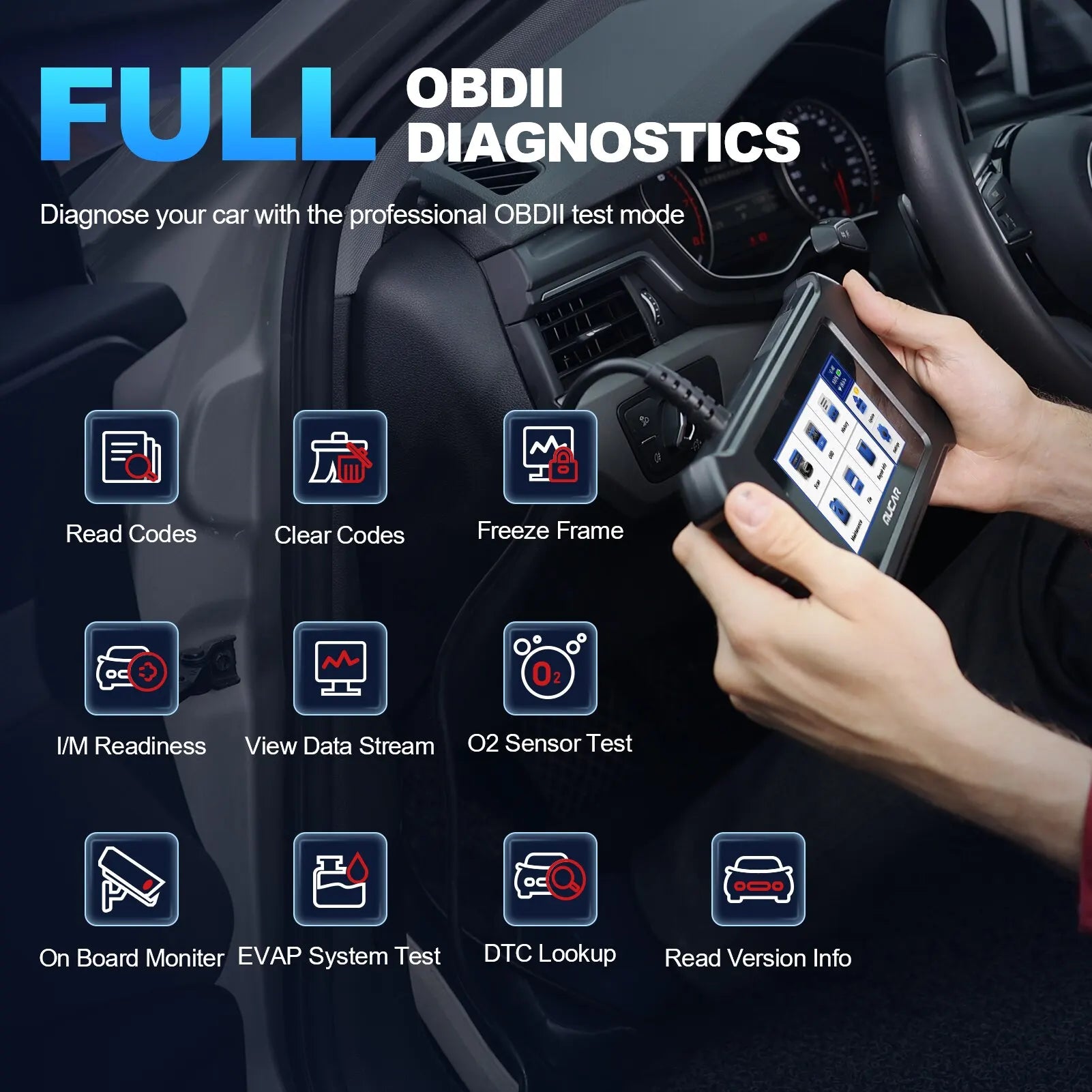 MUCAR CS6 Automotive Scanner Car Diagnostic Tool ABS SRS TCM ECM TPMS 6 System Code Read Oil Brake 7 Reset Lifetime Free Update - Image 6