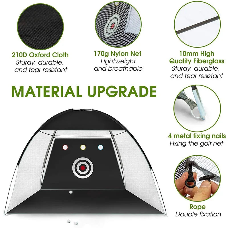 Outdoor Practice Net Portable Indoor Golf Practice Net Golf Cutting Practice Net Golf Batting Cage - Image 4