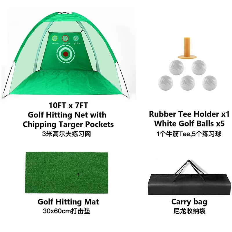 Outdoor Practice Net Portable Indoor Golf Practice Net Golf Cutting Practice Net Golf Batting Cage - Image 7