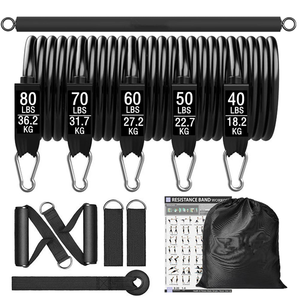 Upgrade Resistance Bands & Training Bar Set for Home Gym - Image 8